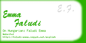 emma faludi business card